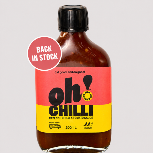 Oh! for OzHarvest Chilli Sauce