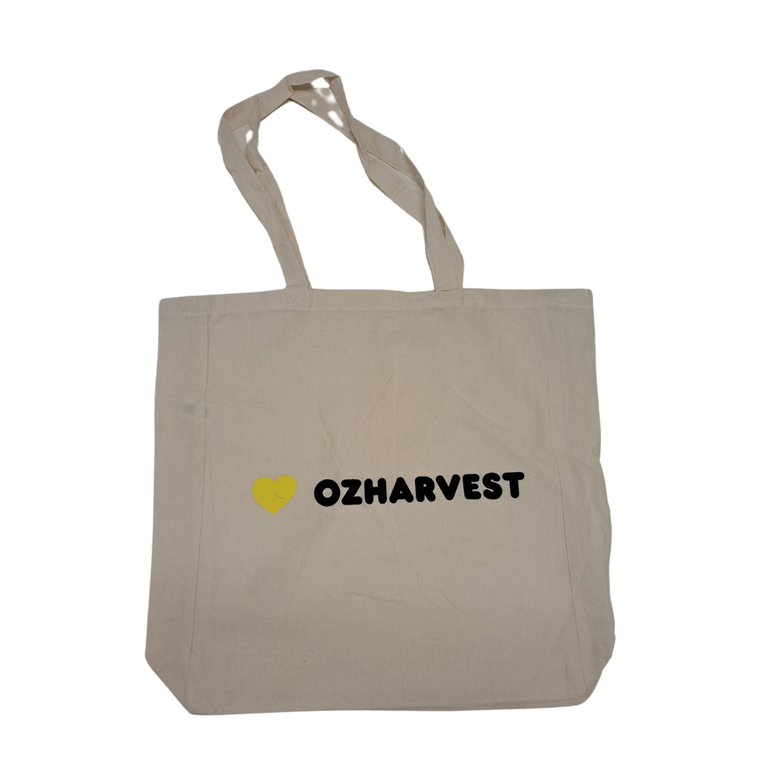 OzHarvest Heart Calico Tote Bag